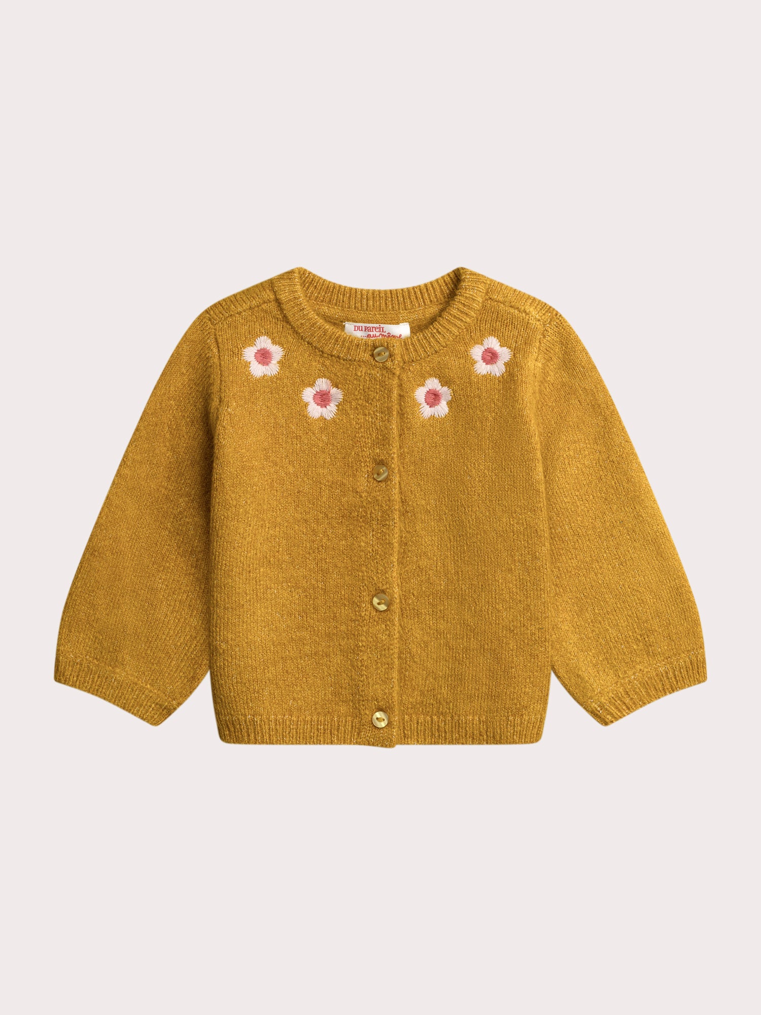 Cardigan jaune pour bébé fille