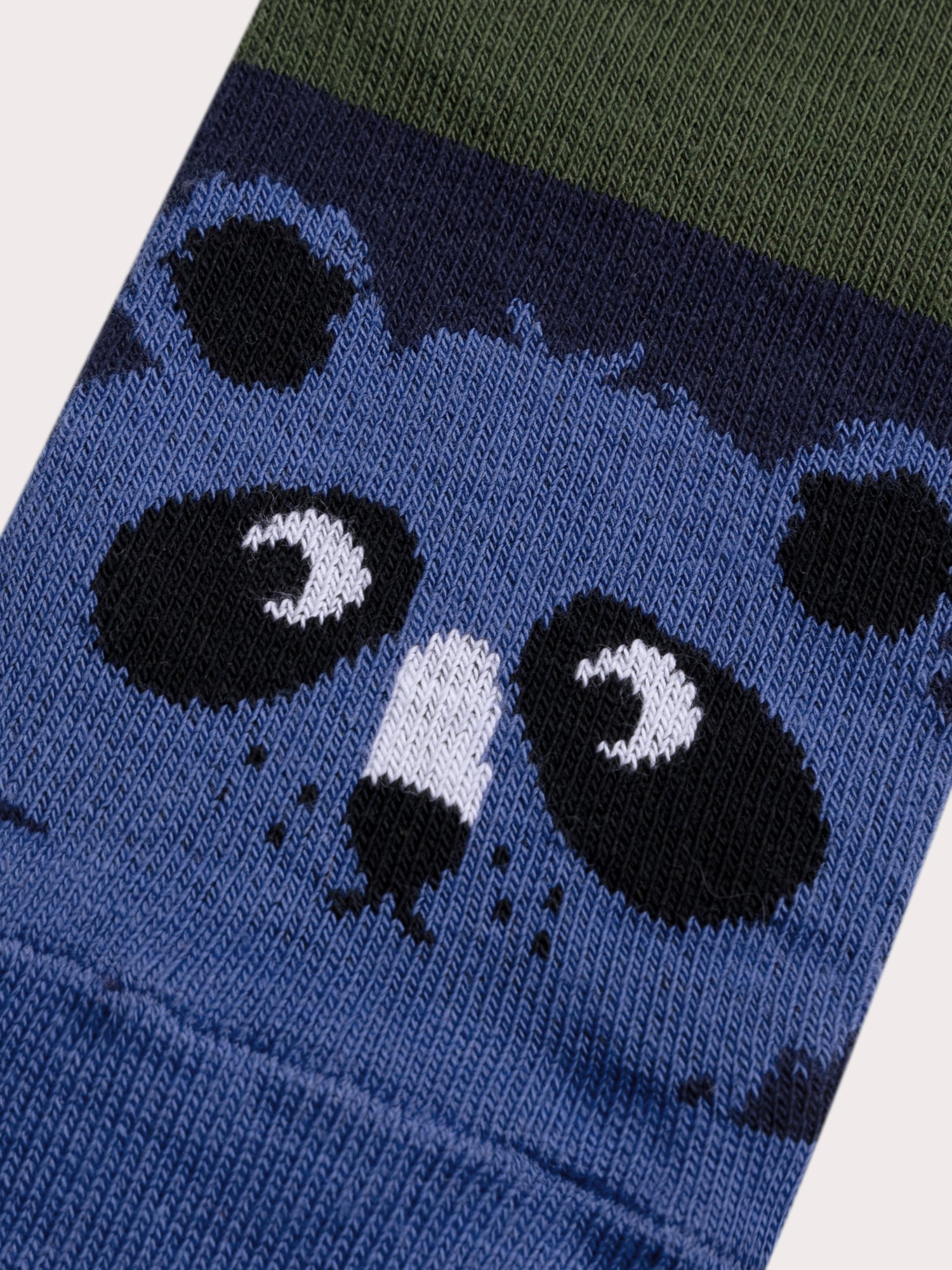 Chaussettes vertes à motif panda pour garçon