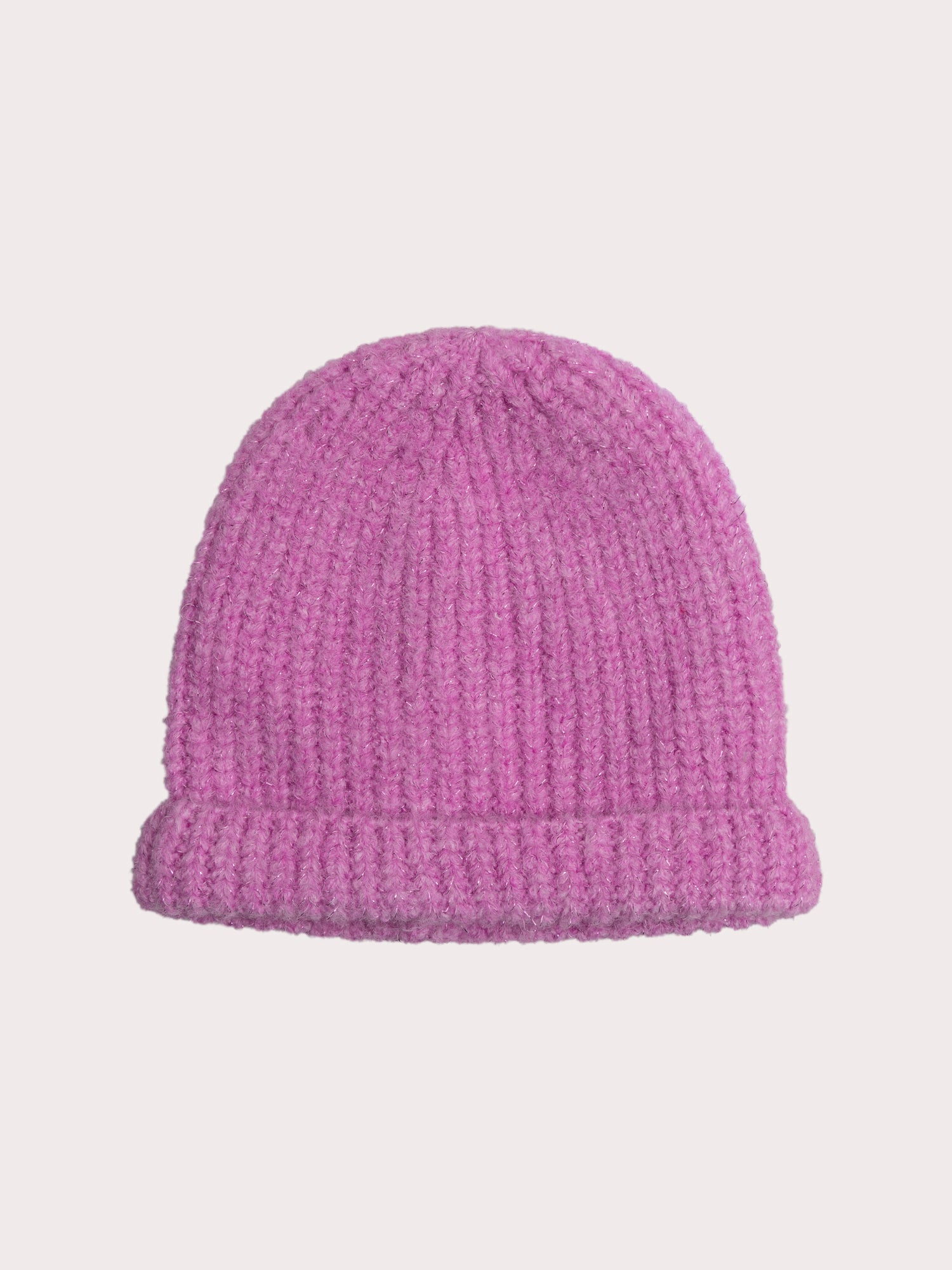 Bonnet violet pailleté pour bébé fille